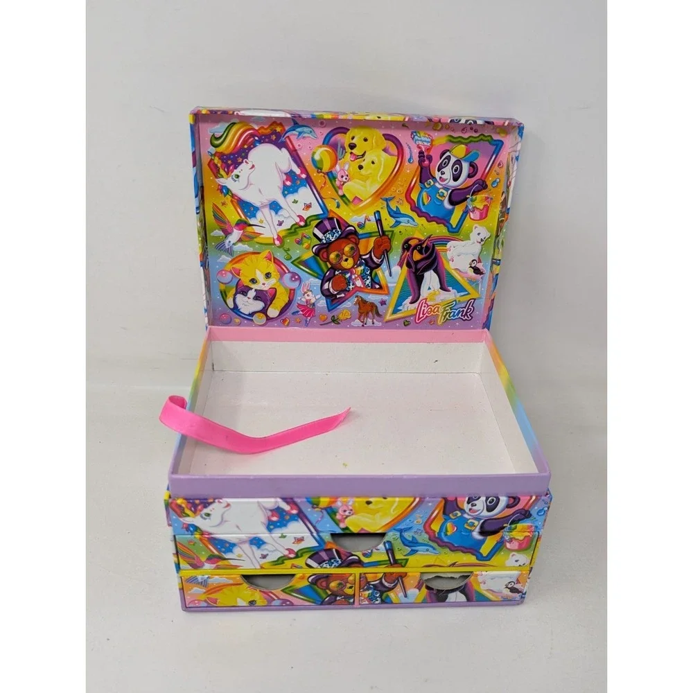 Vintage Lisa Frank Classic Jewelry Keepsake Box Drawer Organizer 90s Y2K READ